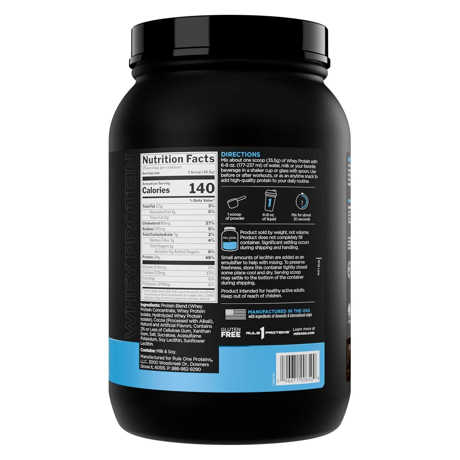 Rule 1 Whey Blend 2lbs - Image 3