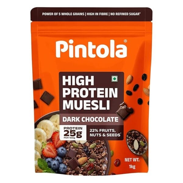 Pintola High Protein Dark Chocolate & Cranberry Muesli