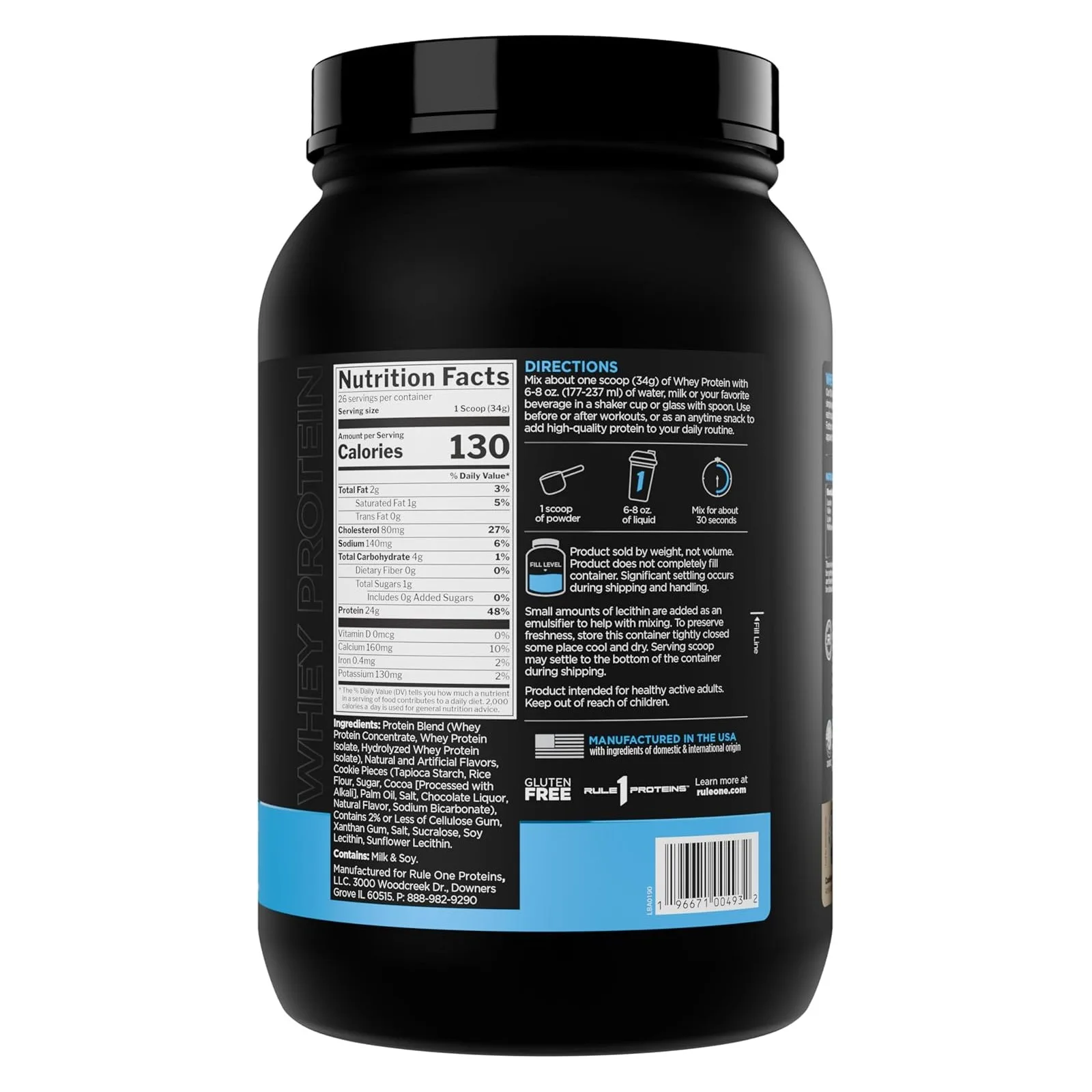 Rule 1 Whey Blend 2lbs - Image 2