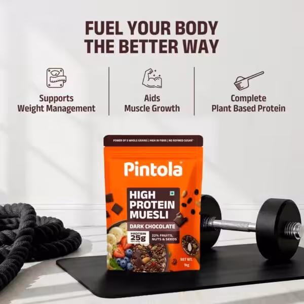 Pintola High Protein Dark Chocolate & Cranberry Muesli - Image 7
