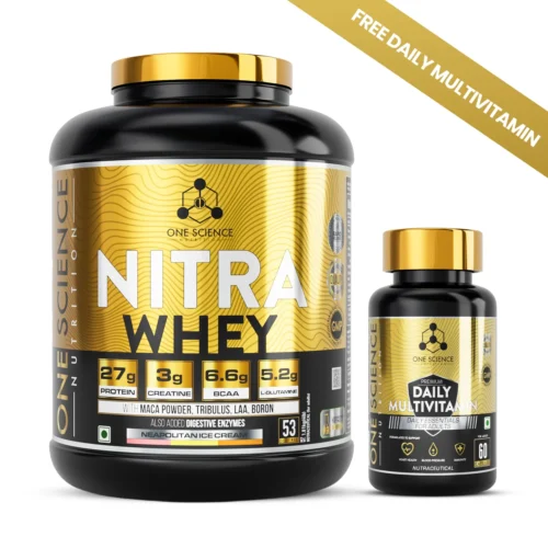 Nitra Whey + Free Daily Multivitamins 60 Caps - 1.81 Kg (3.9 Lb)