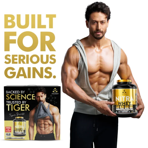 One Science Nutrition Nitra Whey + Free Daily Multivitamins 60 Caps - 1.81 Kg (3.9 Lb)