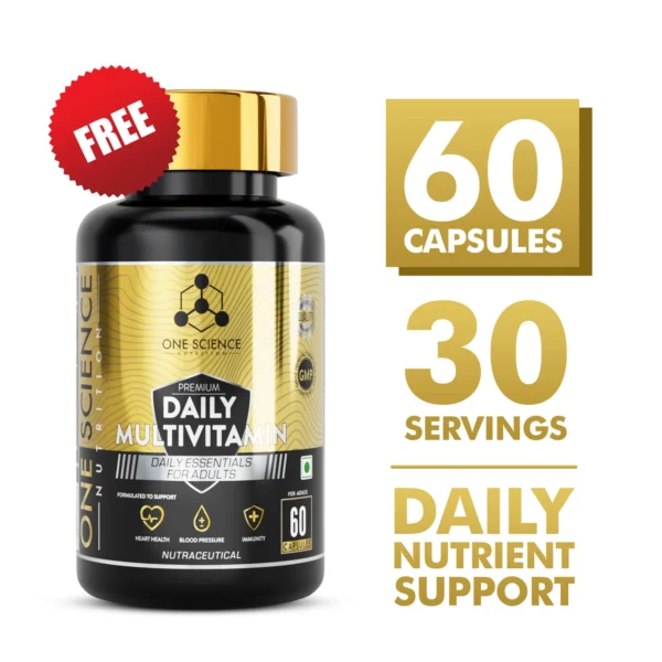 One Science Nutrition Nitra Whey + Free Daily Multivitamins 60 Caps - 1.81 Kg (3.9 Lb)