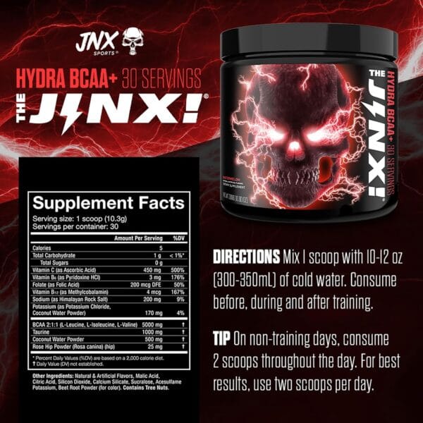 JNX Sports The Jinx Hydra BCAA+ 30 Servings