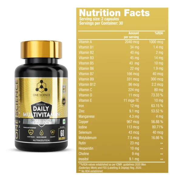 One Science Nutrition Nitra Whey + Free Daily Multivitamins 60 Caps - 1.81 Kg (3.9 Lb)