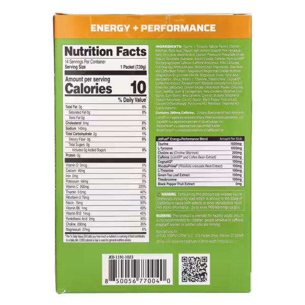 GAT, JetFuel®, Energy + Performance, Energy Sticks, Strawberry Lemonade, 14 Stick Packs, 0.26 oz (7.33 g) Each - product image