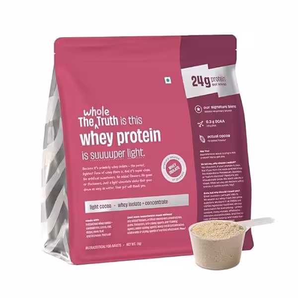 The Whole Truth Whey Protein Isolate Unflavored |1 kg - product image