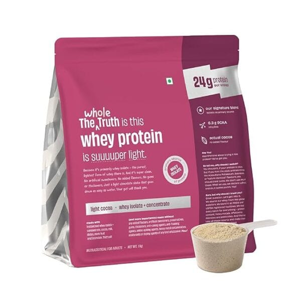 The Whole Truth Whey Protein Isolate Unflavored |1 kg