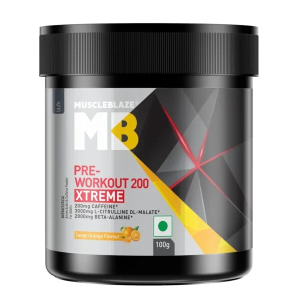 MuscleBlaze PRE Workout 200 Xtreme, 100 g - 15 Servings