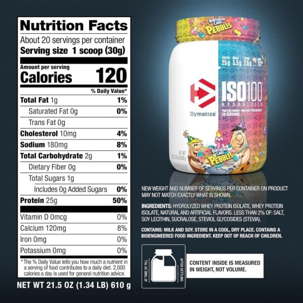 Dymatize ISO 100 Hydrolyzed Whey Protein 650g