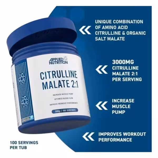 Applied Nutrition Citrulline Malate – Premium Performance Amino Acid - product image
