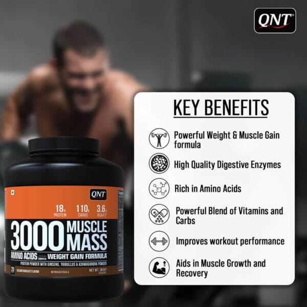 QNT 3000 Muscle Mass Weight Gainer