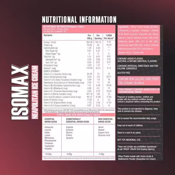 Healthfarm ISOMAX Whey Isolate Protein - Image 5