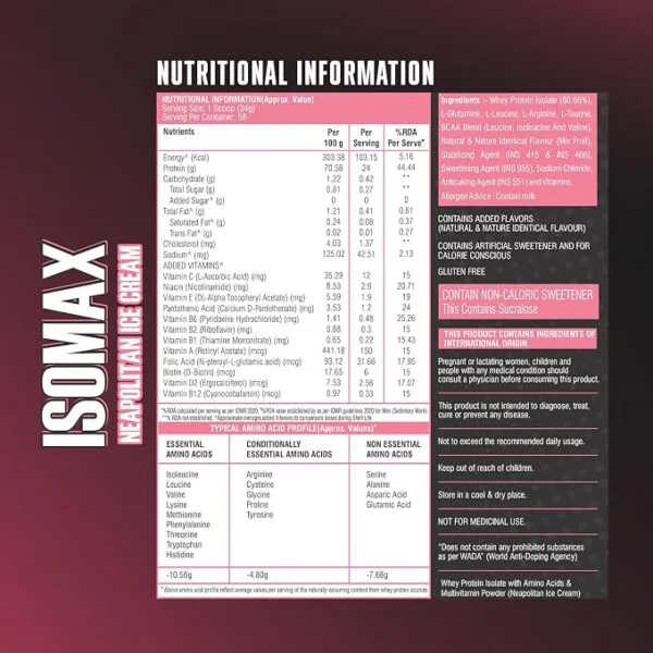 Healthfarm ISOMAX Whey Isolate Protein - Image 5