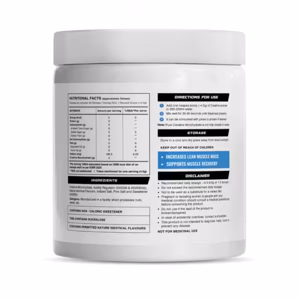 Wellcore - Pure Micronised Creatine Monohydrate | Lemon Lime (374g, 83 servings) - Image 2