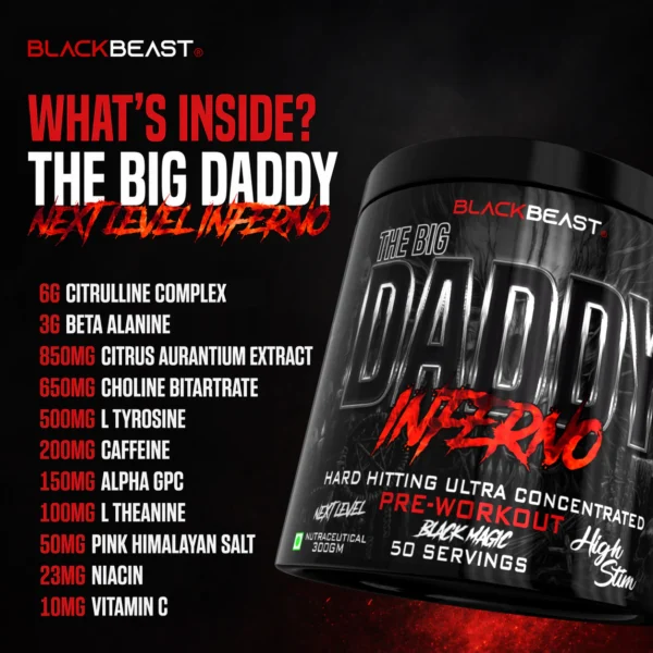 BIG DADDY INFERNO PREWORKOUT BY BLACK BEAST
