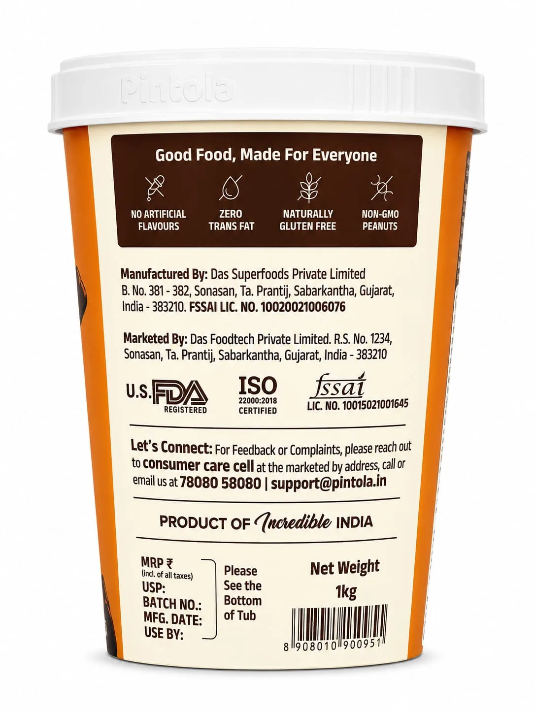 Pintola High Protein Peanut Butter - Image 3