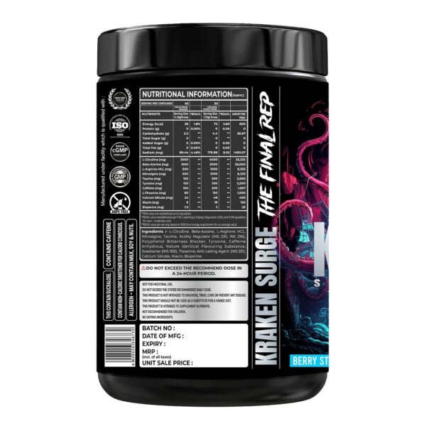 Helixlabz Kraken The Final Rep Pre Workout - Image 4