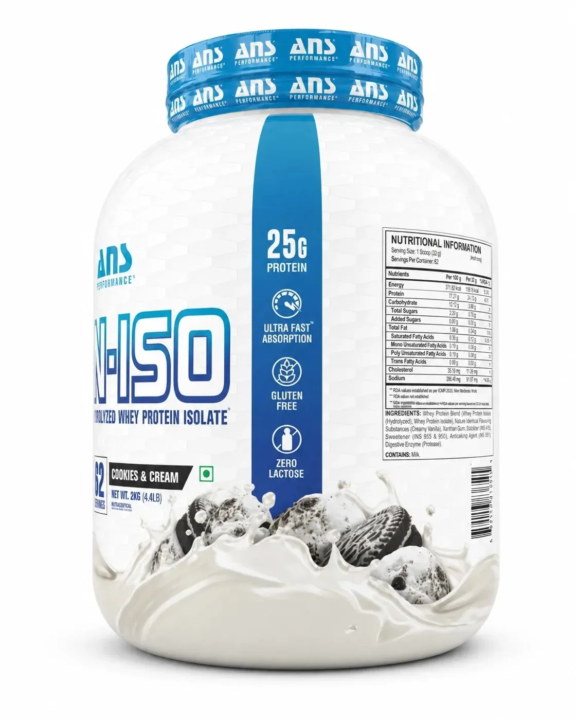 ANS Performance N-ISO Hydrolyzed Whey Protein Isolate - Image 2