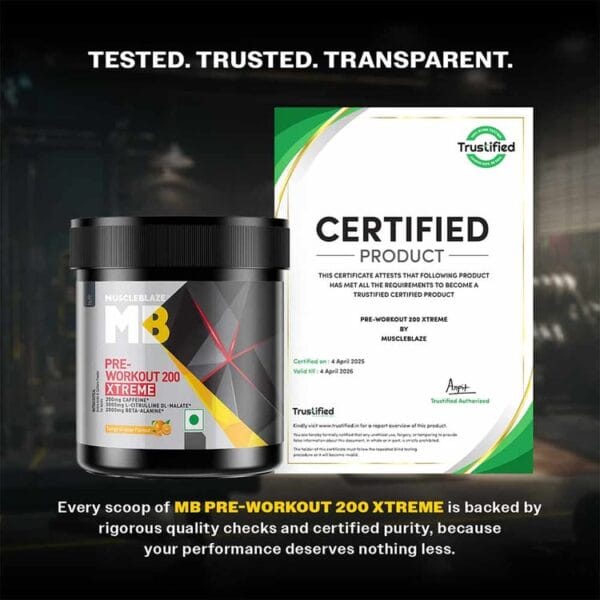 MuscleBlaze PRE Workout 200 Xtreme - Image 4