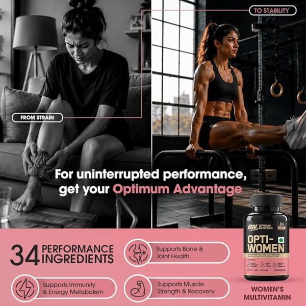 Optimum Nutrition (ON) Opti-Women - Multivitamin Plus For Women , 60 capsules - Image 5