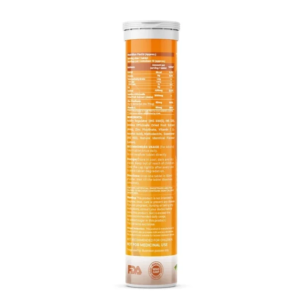 Trueforma® Vitamin C & Zinc with Amla Extract | Effervescent Tablets - Image 2