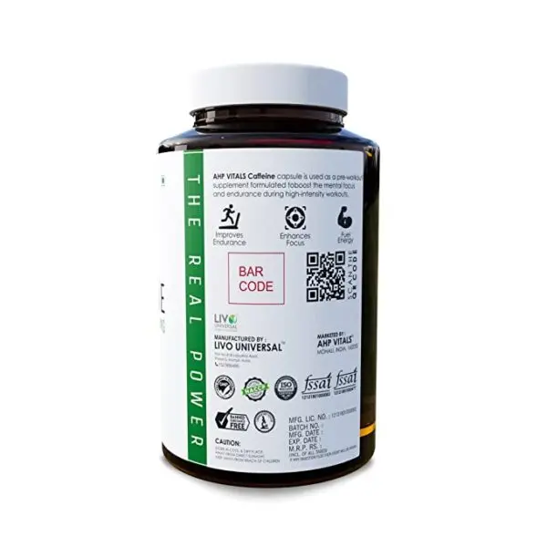 image of ahp vitals caffeine supplement
