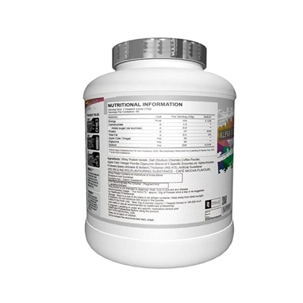 image of absolute nutrition’s whey isolate 2kg supplement