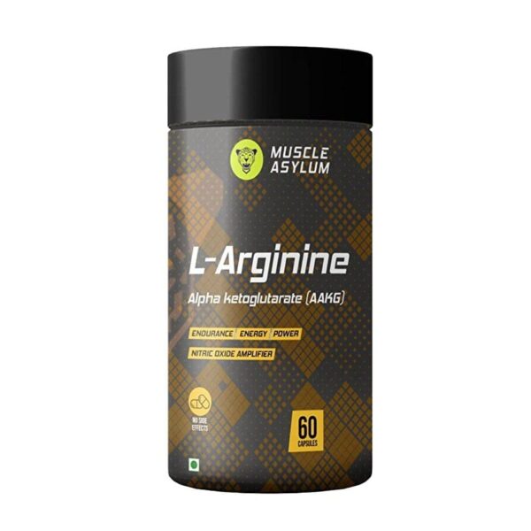 image of muscle asylum l arginine 1600mg supplement