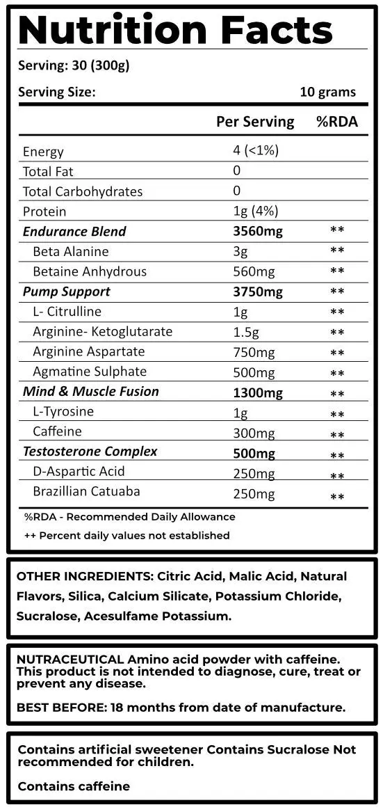 Muscle Asylum F9 + Test | Pre-Workout with Test Booster - Image 2