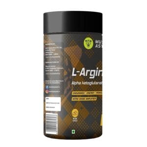 image of muscle asylum l arginine 1600mg supplement