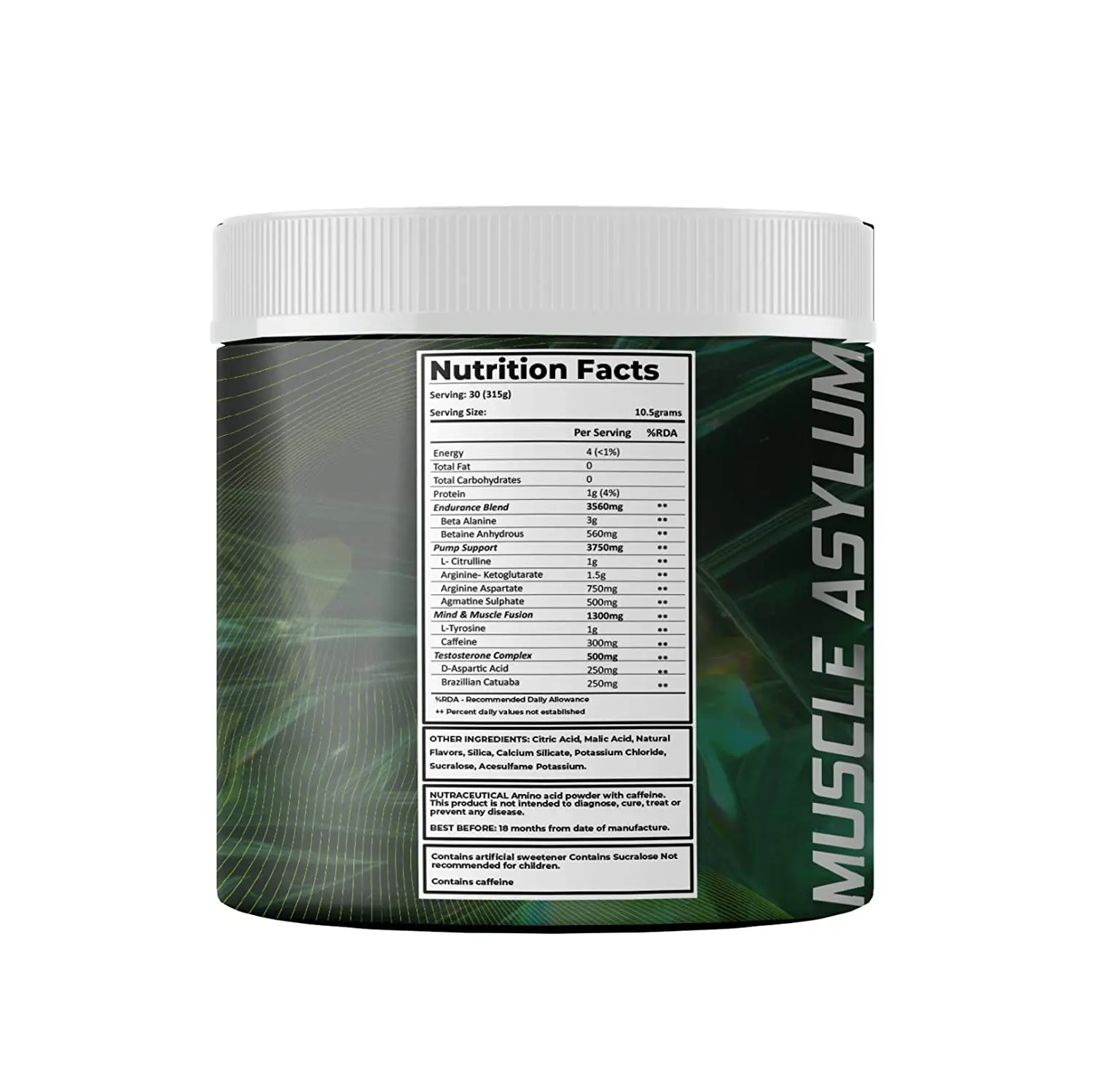 image of muscle asylum f9 test + pre workout
