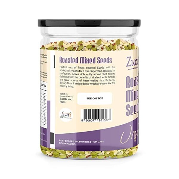 image of zucchero roasted mixed seeds 400gm