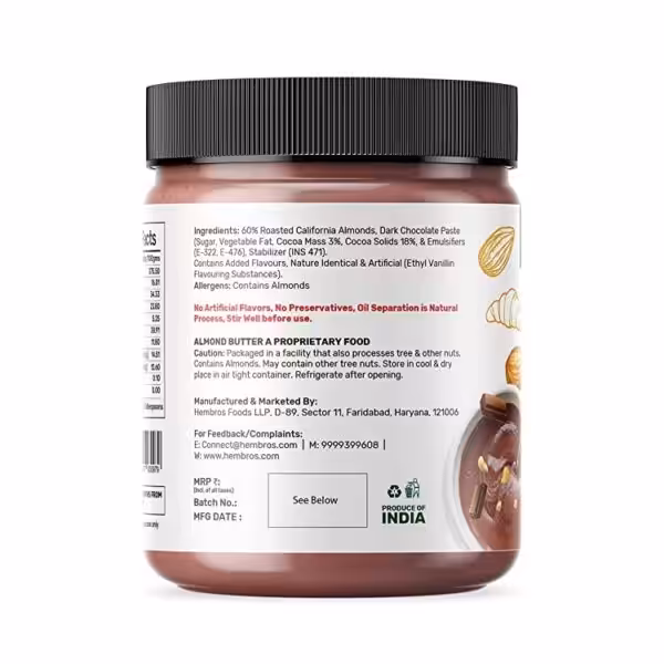 Zucchero Dark Chocolate Almond Butter The Heavenly Spread - product image