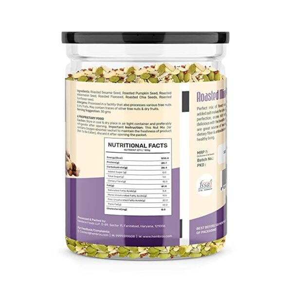 image of zucchero roasted mixed seeds 400gm