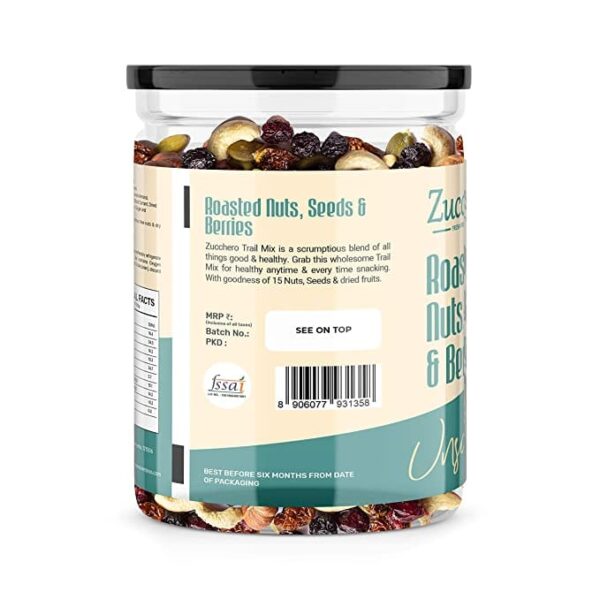 image of zucchero roasted nuts, seeds, and berries