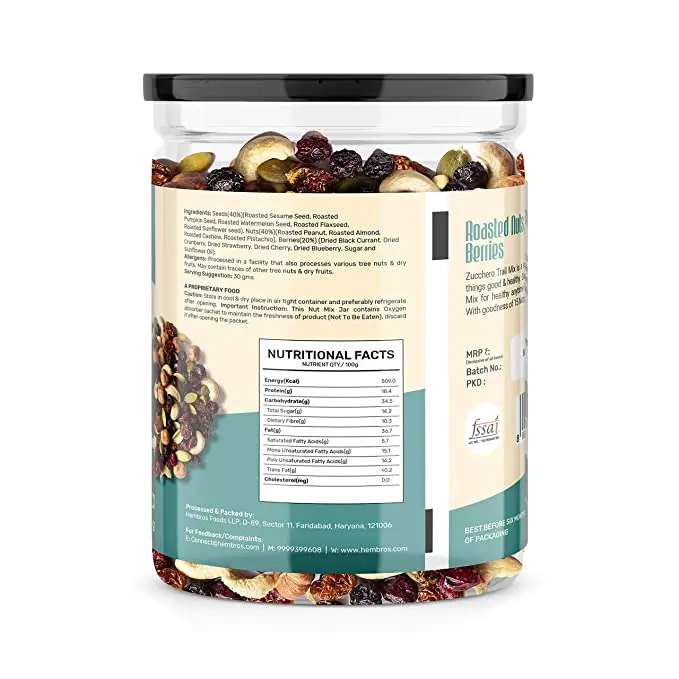 image of zucchero roasted nuts, seeds, and berries