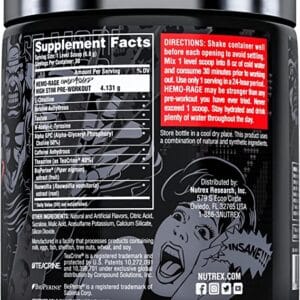 image of Nutrex Research Hemo-Rage Extreme High Stim Pre Workout