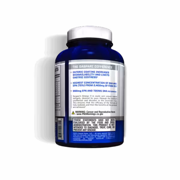 image of gaspari nutrition omega-3 60 softgels