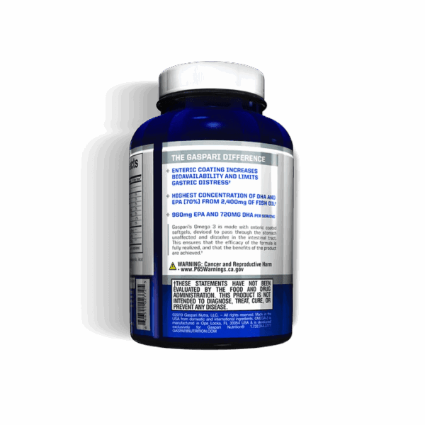 image of gaspari nutrition omega-3 60 softgels