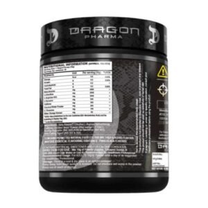 image of nutrition facts of venom pre workout supplement