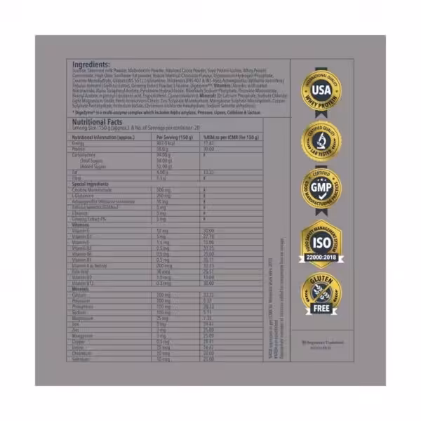 image of proathlix heavy muscle gain whey protein 3 kg