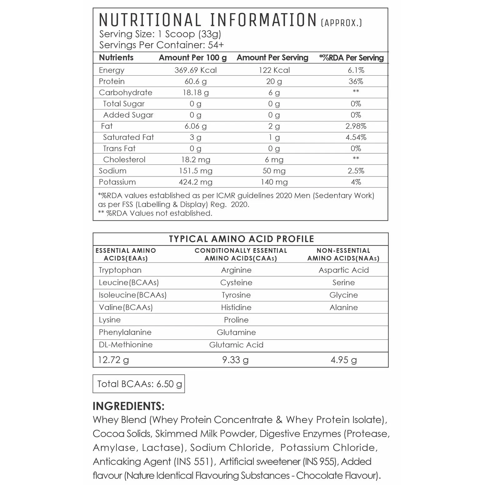 AHP Vitals Regular whey - Image 2