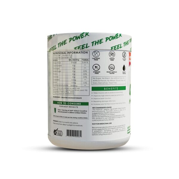 image of nutrition facts of ahp vitals eaa supplement