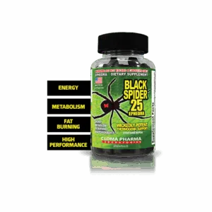 image of cloma pharma black spider fat burner