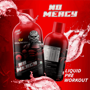 image of healthfarm no mercy pre workout supplement