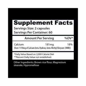 image of nutrition facts of insane labz insane cutz fat burner