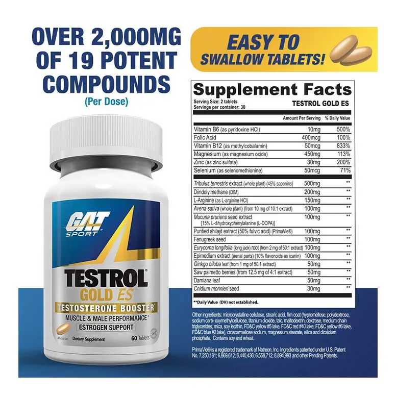 image of GAT Sports Testrol Gold ES supplement