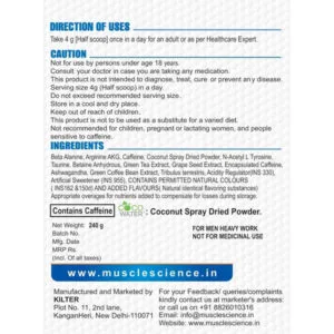 image of Muscle Science Ignitor pre workout